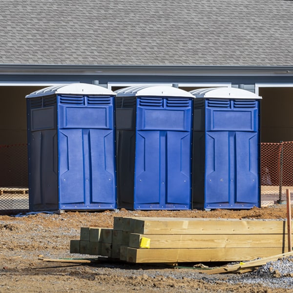 what is the expected delivery and pickup timeframe for the porta potties in Lee ME